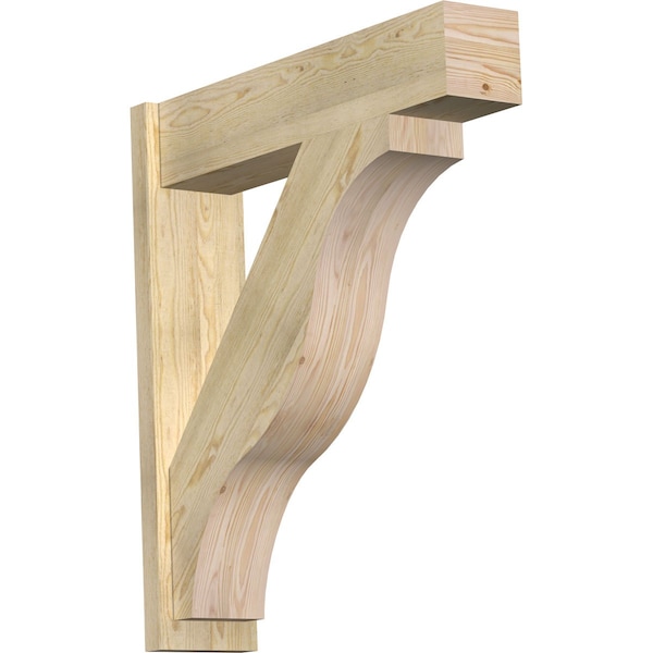 Ekena Millwork Funston Block Rough Sawn Outlooker, Douglas Fir, 8"W x 34"D x 38"H OUT08X34X38FST05RDF - main